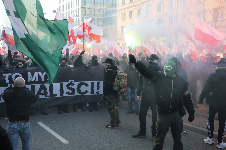 Marsz Niepodległości, fot. PAP/Wojciech Olkuśnik