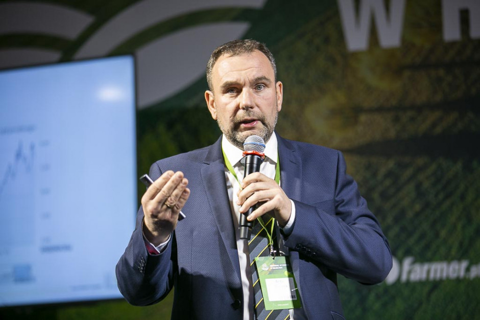 Artur Kozera z Rapool Polska podczas konferencji Narodowe Wyzwania w Rolnictwie 2021, fot. PTWP