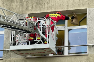 Myśliwi i strażacy zrobili gwiazdkową niespodziankę dzieciom w szpitalu