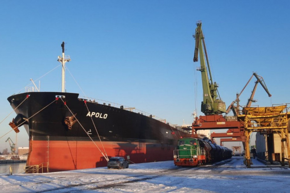 Masowiec Apolo przywiózł ponad 32,2 tys. ton mocznika Fot. Port Szczecin/mat. pras.