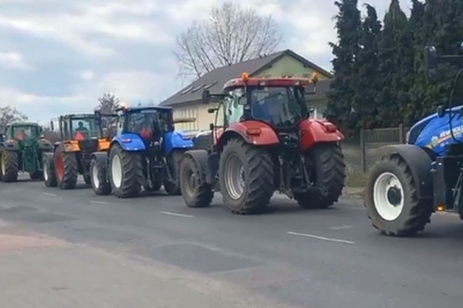 Czescy rolnicy także wyjechali na drogi w ramach protestu Foto: Farmer