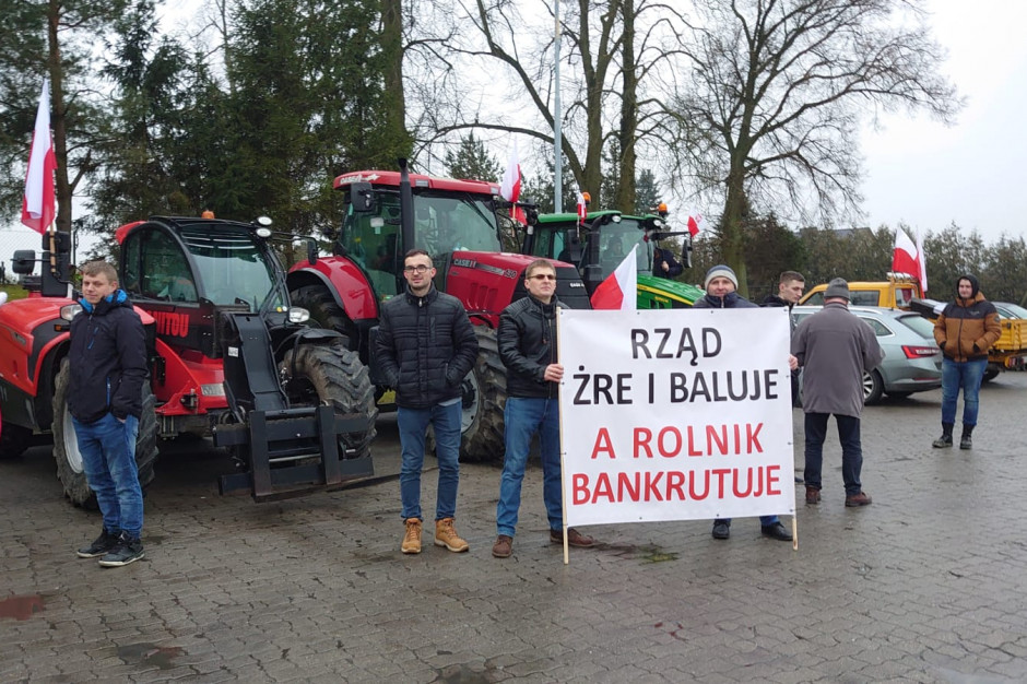 Protest Rolnik W W Bydgoszczy