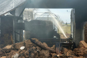 Maszyny rolnicze spłonęły w pożarze