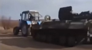 Ukraiński rolnik ukradł Rosjanom wóz opancerzony