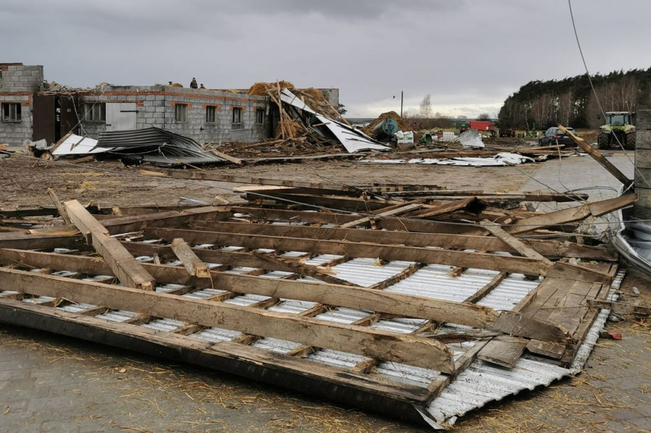 Orkan 17 lutego srogo doświadczył m.in. mieszkańców gminy Bielawy, fot. UG Bielawy