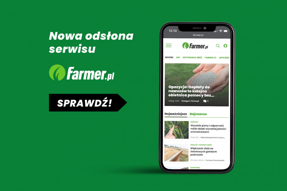 Portal farmer.pl zyskał nową jeszcze lżejszą i łatwiejszą w nawigacji odsłonę!