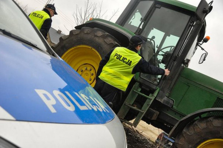 Nietrzeźwy traktorzysta nie miał nawet prawa jazdy, Foto: Policja