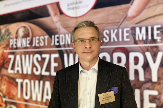 Witold Choiński, prezes zarządu Związku „Polskie Mięso” (fot. AKam) W trudnym czasie wojny zapotrzebowanie na mięso na pewno będzie