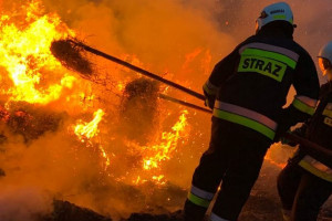 Mężczyzna zginął w pożarze budynku gospodarczego