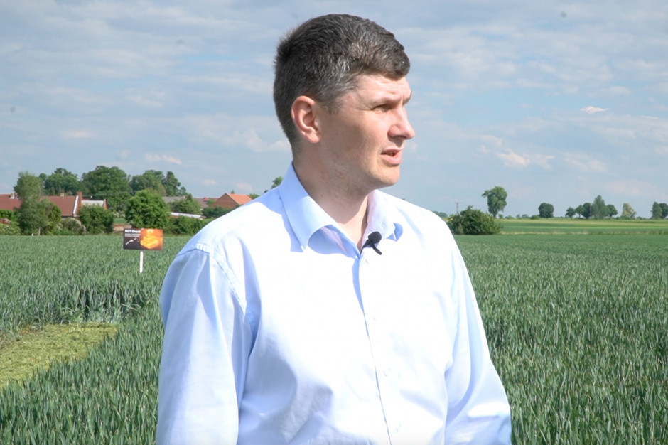 Robert Jakielaszek, Product Manager (zboża) z firmy Osadkowski SA (fot. farmer.pl)