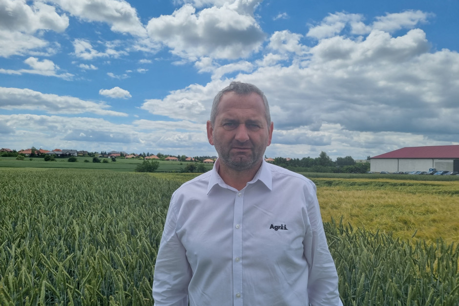 Leszek Skrzypczyk w rozmowie z redakcją podkreślił, że firma Agrii od lat przystosowuje się do nowych trendów w rolnictwie (fot. JŚ-S).