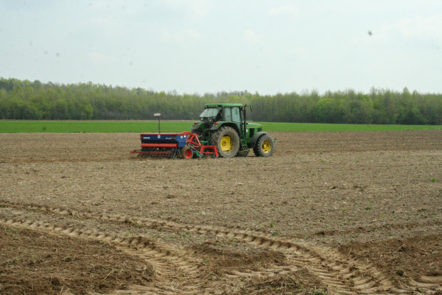 Zestaw składający się z biernego agregatu uprawowego Agro-Masz oraz stopkowego siewnika Nordsted Lift-o-matic z powodzeniem radził sobie przez kilka lat z siewami w 100-hektarowym gospodarstwie pracującym w systemie bezorkowym. Na zdjęciu współpracuje z ciągnikiem o mocy 115 KM. Grunty gospodarstwa to w większości gleba klasy V i VI oraz kilka hektarów klasy IV. Około 60 proc. w płodozmianie to zboża W uprawie bezorkowej można działać nawet prostymi maszynami
