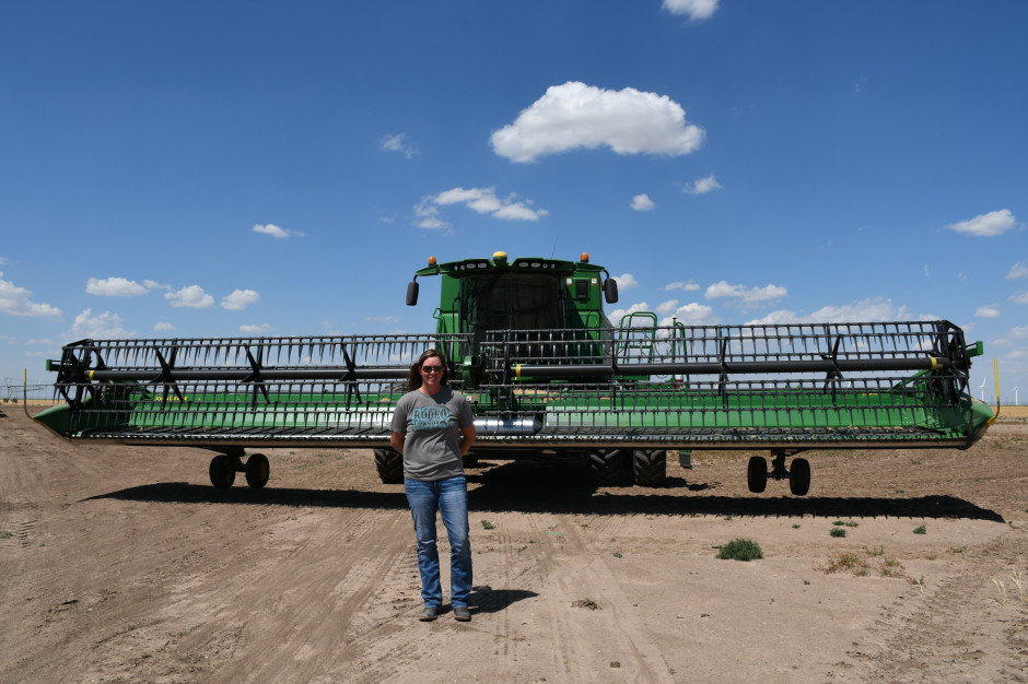 Kaylee Holt-Etbauer wraz z rodziną są jednymi z największych farmerów w okolicy Gruver w Teksasie, fot. HJ