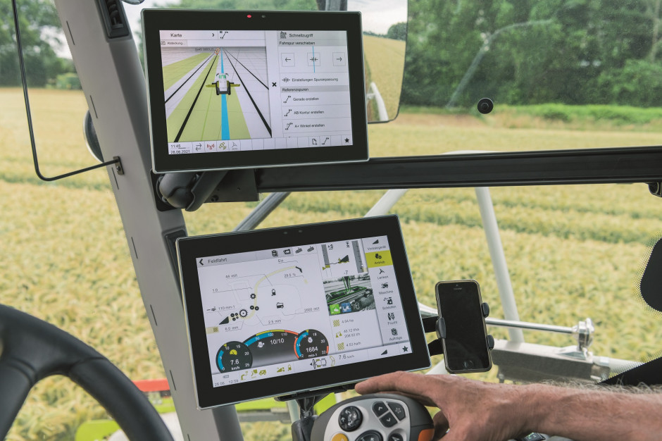 Opracowany wspólnie z firmą Trimble, nowatorski system GPS Pilot będzie występował wyłącznie w maszynach Claas – nie będzie mógł być stosowany w samobieżnych maszynach rolniczych innych producentów. fot. mat. prasowe