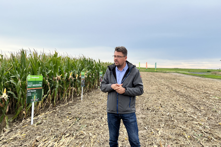 Marcin Kaczmarek z firmy Osadkowski rozmawiał z nami m.in. o szansach na wzrost areału kukurydzy. Fot. KB
