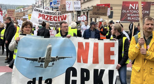 Nie dla CPK: Protestujący z całej Polski w Warszawie