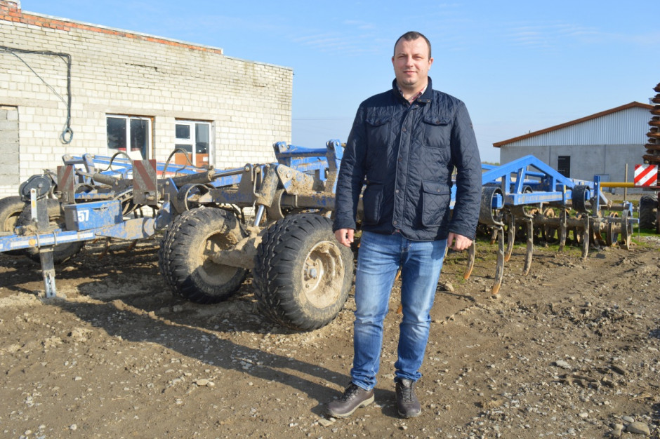 Wiktor Popławski (Victor Poplavsky) mówi, że w chów trzody chlewnej jest na Ukrainie obecnie bardzo opłacalny ze względu na niskie ceny zbóż, fot.I.Pavliuk