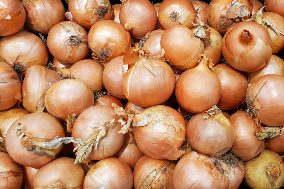 Policjanci znaleźli ponad pół tony skradzionych cebul. Złodzieje najprawdopodobniej chcieli je sprzedawać na bazarze, fot. Shutterstock