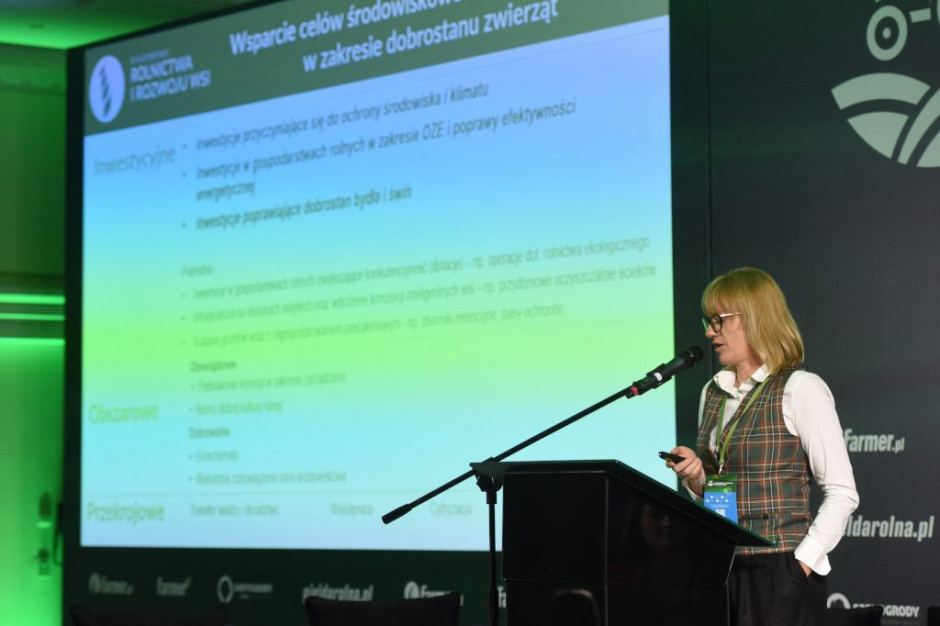 Joanna Gierulska z Departamentu Wspólnej Polityki Rolnej MRiRW omówiła niektóre zasady wsparcia z II filaru WPR (fot. PTWP)