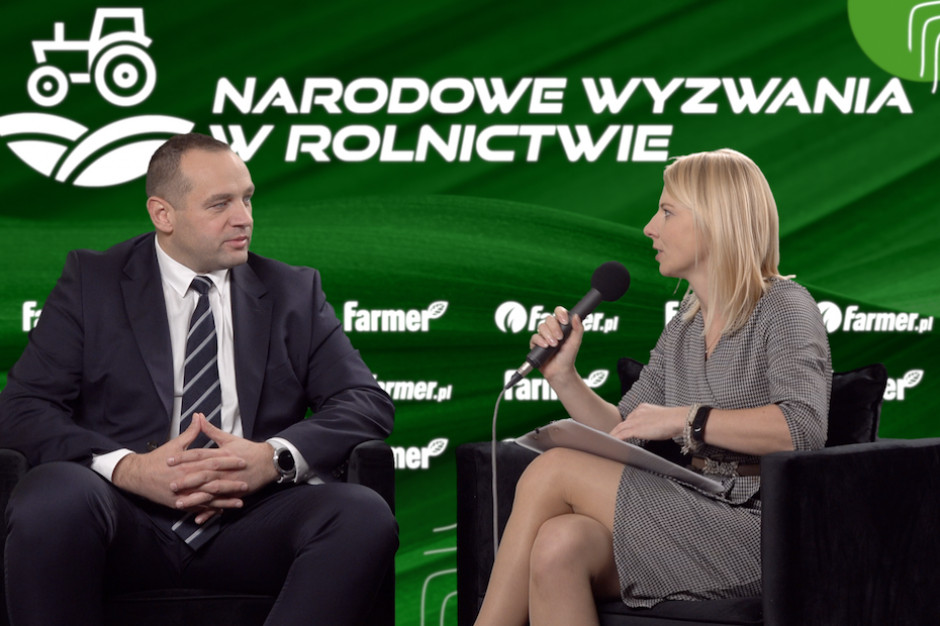 Krzysztof Mrówka, Generali Agro w rozmowie podczas konferencji Narodowe Wyzwania w Rolnictwie 2022r. Fot. PTWP