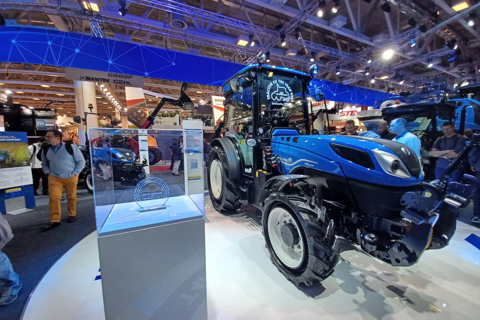 Specjalistyczny ciągnik New Holland T4.120 F nowej generacji zdobył tytuł "Best of Specialized" w konkursie Tractor of the Year 2023. fot. K.Pawłowski