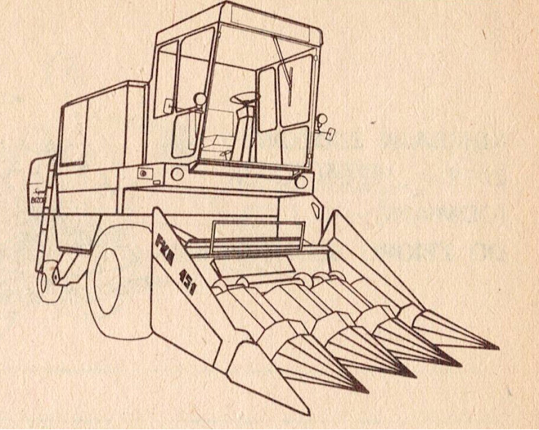Bizon Z056 fabrycznie przystosowany do zbioru kukurydzy, fot. Informator Agromy 1979