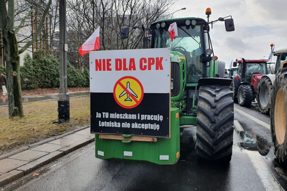 Rolnicy sprzeciwiają sie budowie CPK i wywłaszczeniom, Foto: Farmer/KP