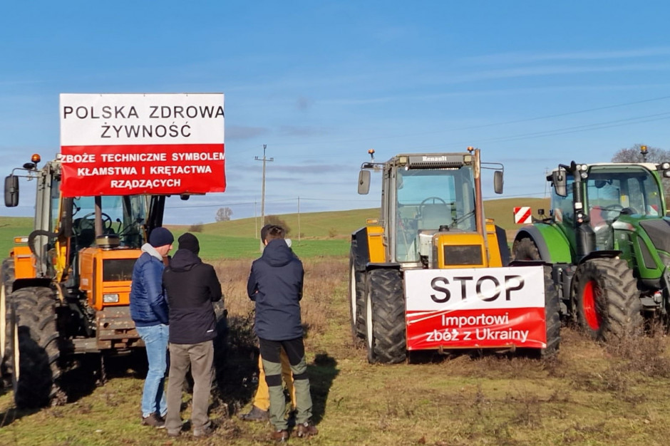Rolnicy protestują przeciwko napływowi zboża z Ukrainy, tymczasem ministerstwo planuje poszerzenie korytarzy importowych, for. NSZZ RI Solidarność