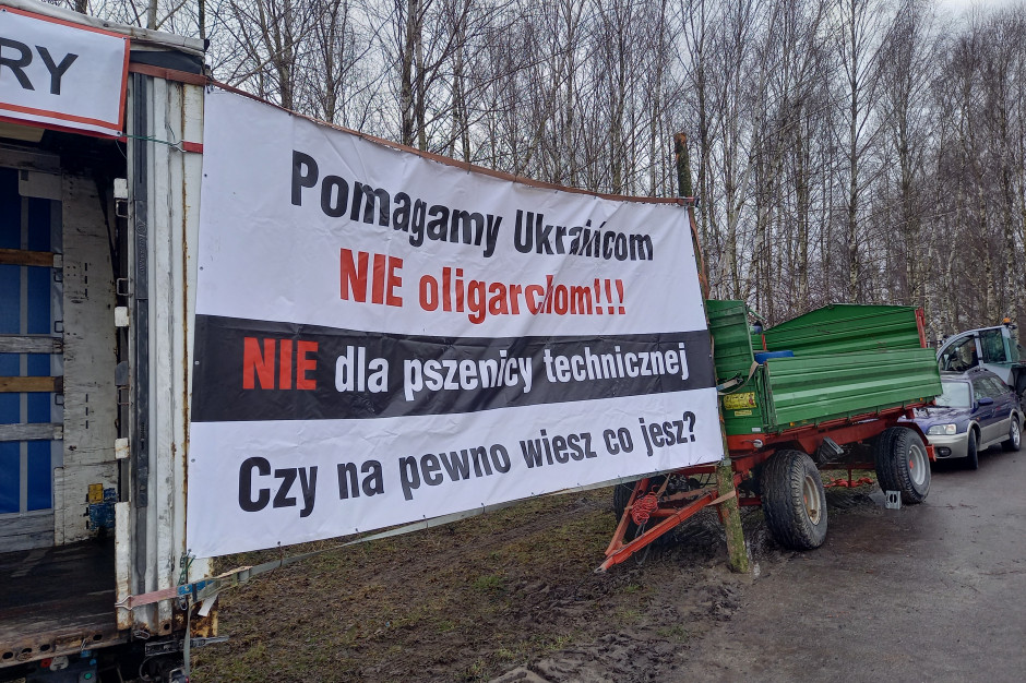 Rolnicy planują zablokować granice we wszystkich państwa sąsiadujących z Ukrainą, for. RI