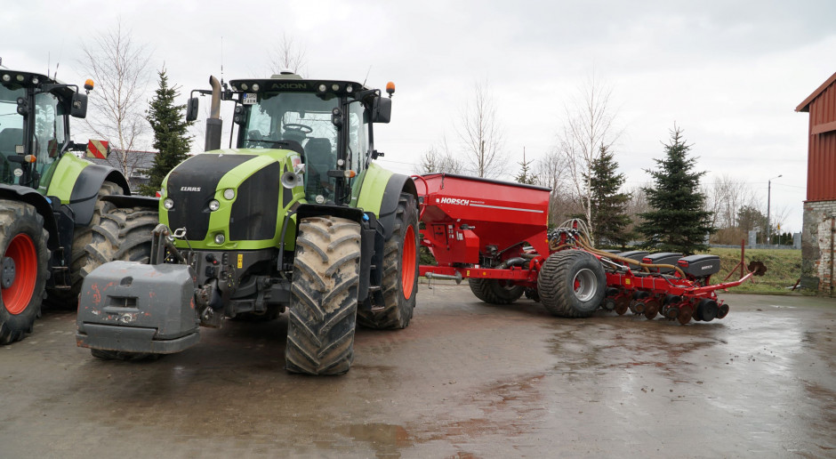 Ciągniki Claas współpracują ze sprzętem Horsch, fot. K.Pawłowski