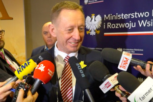 Minister Telus o kontroli przewozów ukraińskiego zboża i dopłatach dla rolników