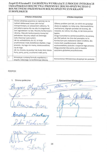 Rolnicy i minister podpisali protokół, fot. MC
