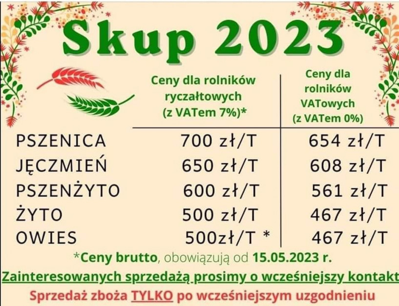 W mediach społecznościowych rolnicy przesyłają sobie oferty z punktów skupu z całej Polski. powyższe zdjęcie dotyczy Lubelszczyzny, fot. Facebook