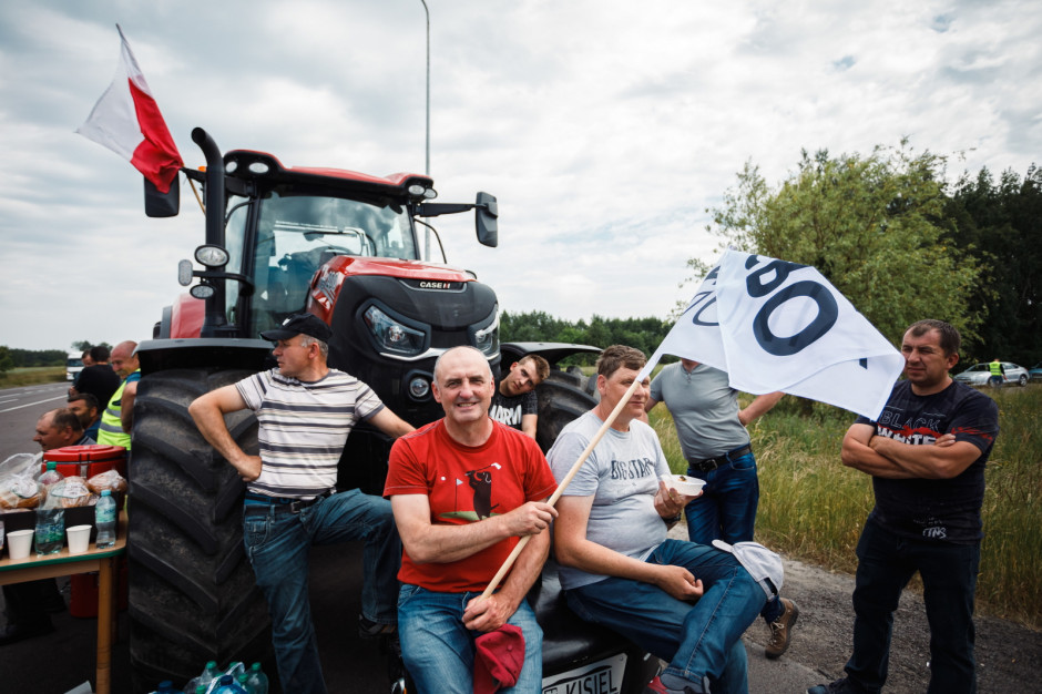 Rolnicy zawiesili protest w Dorohusku, fot. PAP/Bartłomiej Wójtowicz