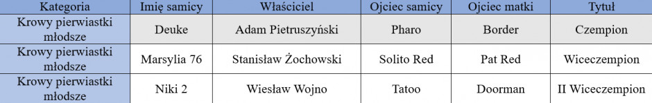 Czempionka, wiceczempionka, II wiceczempionka, krowy pierwiastki młodsze, Szepietowo 2023, farmer.pl