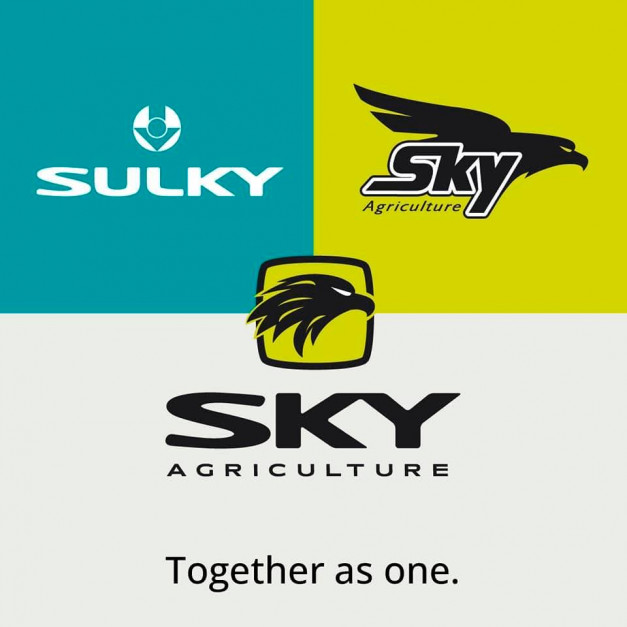Tak po połączeniu marki Sulky i Sky Agriculture będzie wyglądało nowe logo firmy SKY Agriculture. Fot: Sky Agriculture