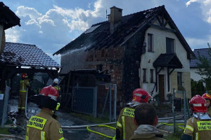 Pożar w Sośnicowicach pod Gliwicami. Płonęły trzy domy