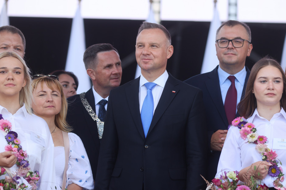 Prezydent wziął udział w otwarciu Święta Kwiatów, Owoców i Warzyw, które po raz 46. odbywa się w Skierniewicach, PAP/Marian Zubrzycki
