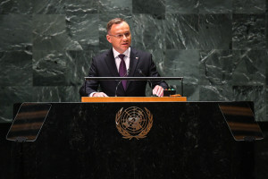 Prezydent Duda w ONZ: Ukraina zachowuje się jak tonący, który chwyta się wszystkiego