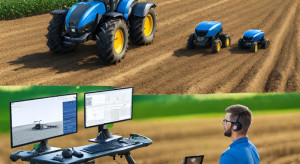 The farmer of the future - works from the office and supervises autonomous machines