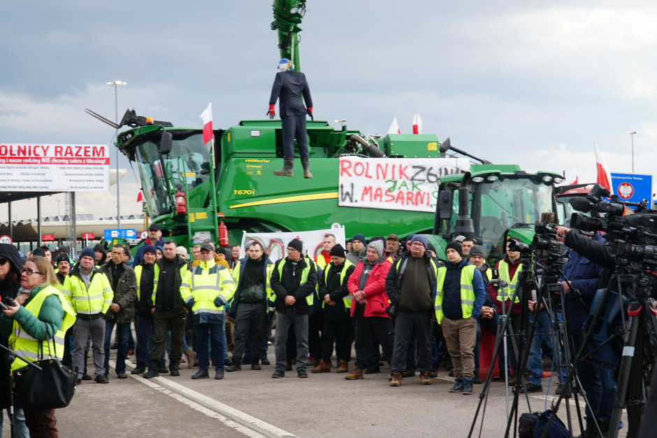 Протести фермерів паралізують рух, фото: Monika Chlebosz