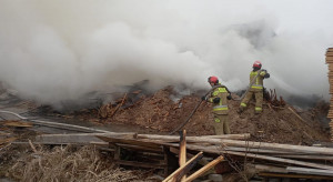 Fire at a sawmill in Podkarpacie. 100 firefighters in action