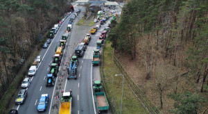 Farmers blocked the border crossings in Gubinek and Świecko