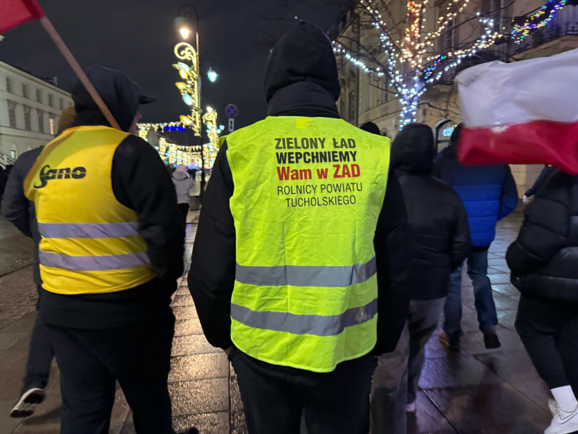 Protest rolników w Warszawie 3.01.25 r. (fot. MC)