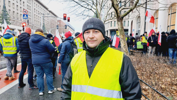 Wojciech Malec to rolnik z powiatu drawskiego z województwa zachodniopomorskiego, fot. M. Tyszka