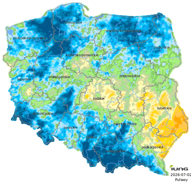KBW, 5 raport suszowy Źródło: IUNG-PIB